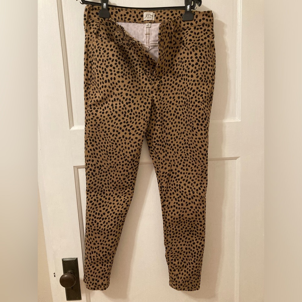J Crew Cheetah Print Jean